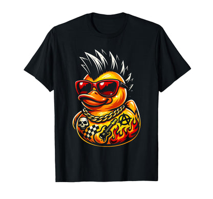 Funny Mohawk Rubber Duck Punk Tattoos T-Shirt - Streetwear Style Men Women - T-Shirt, Sweatshirt, Hoodie