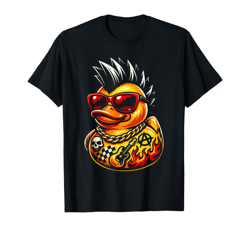 Funny Mohawk Rubber Duck Punk Tattoos T-Shirt - Streetwear Style Men Women - T-Shirt, Sweatshirt, Hoodie