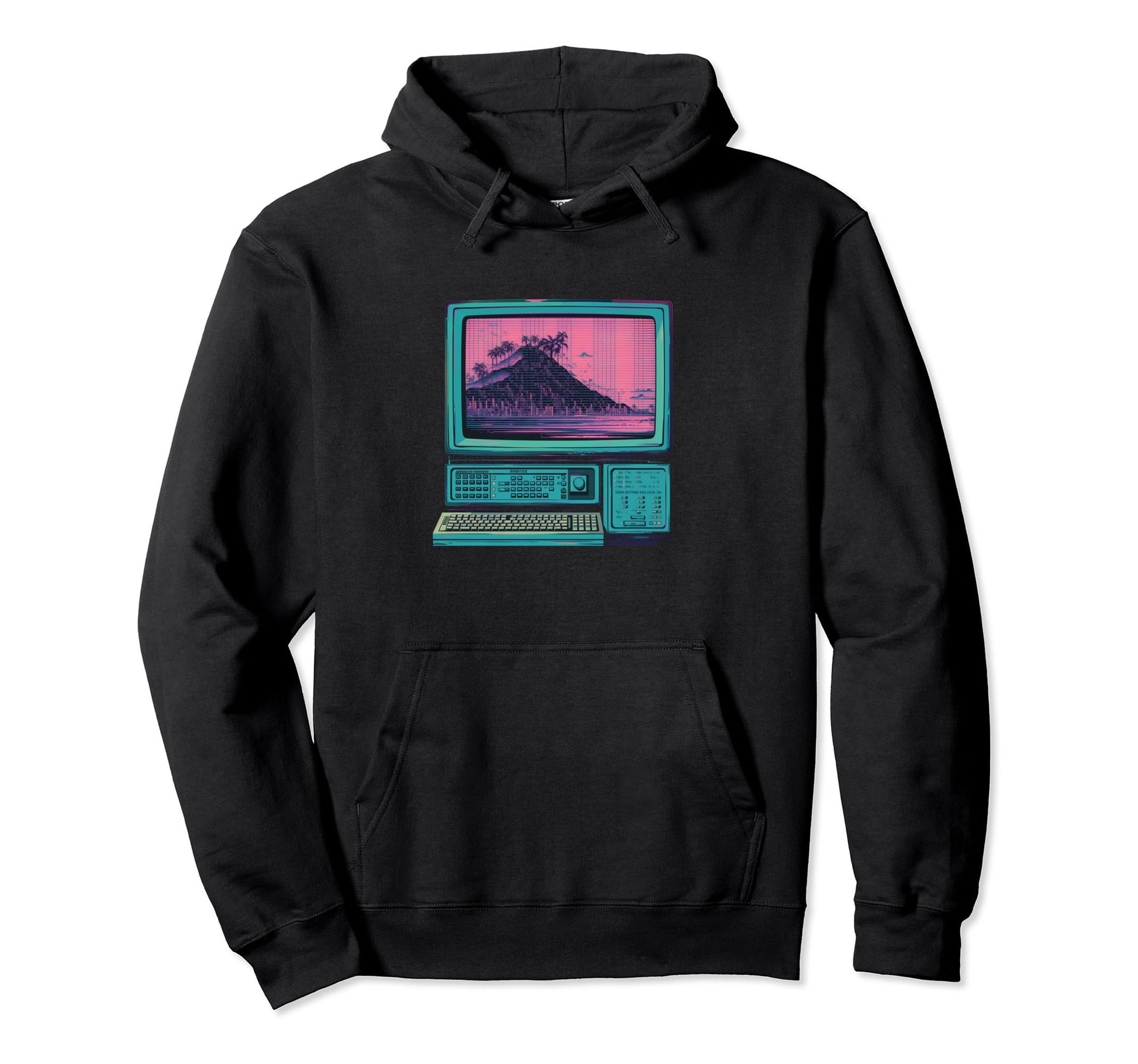Vaperwave Aesthetic Glitch Anime Hoodie - Unique Graphic for Adults - T-Shirt, Sweatshirt, Hoodie