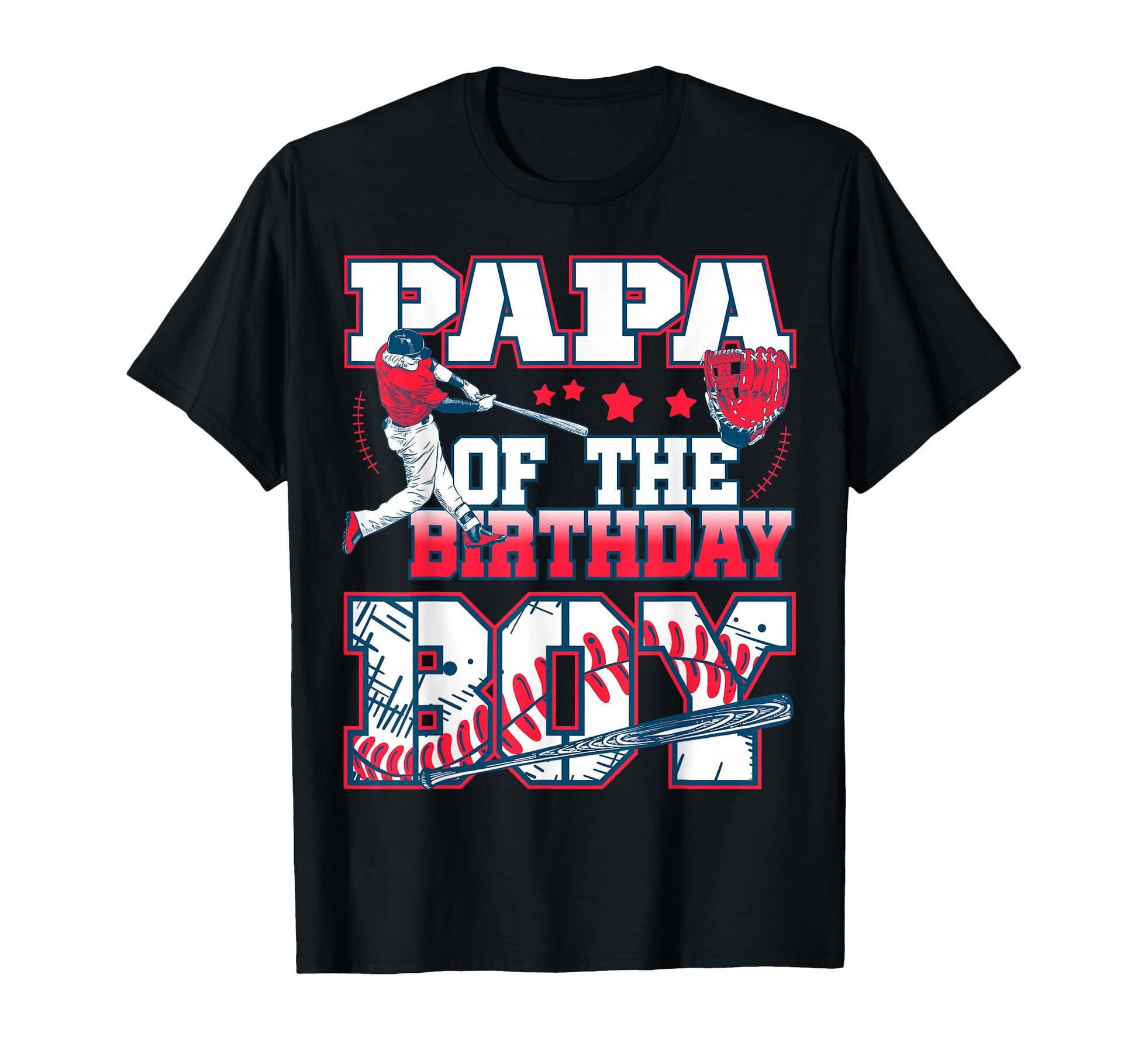 Baseball Birthday Party Stars T-Shirt - Fun Novelty Design Men Women - T-Shirt, Sweatshirt, Hoodie
