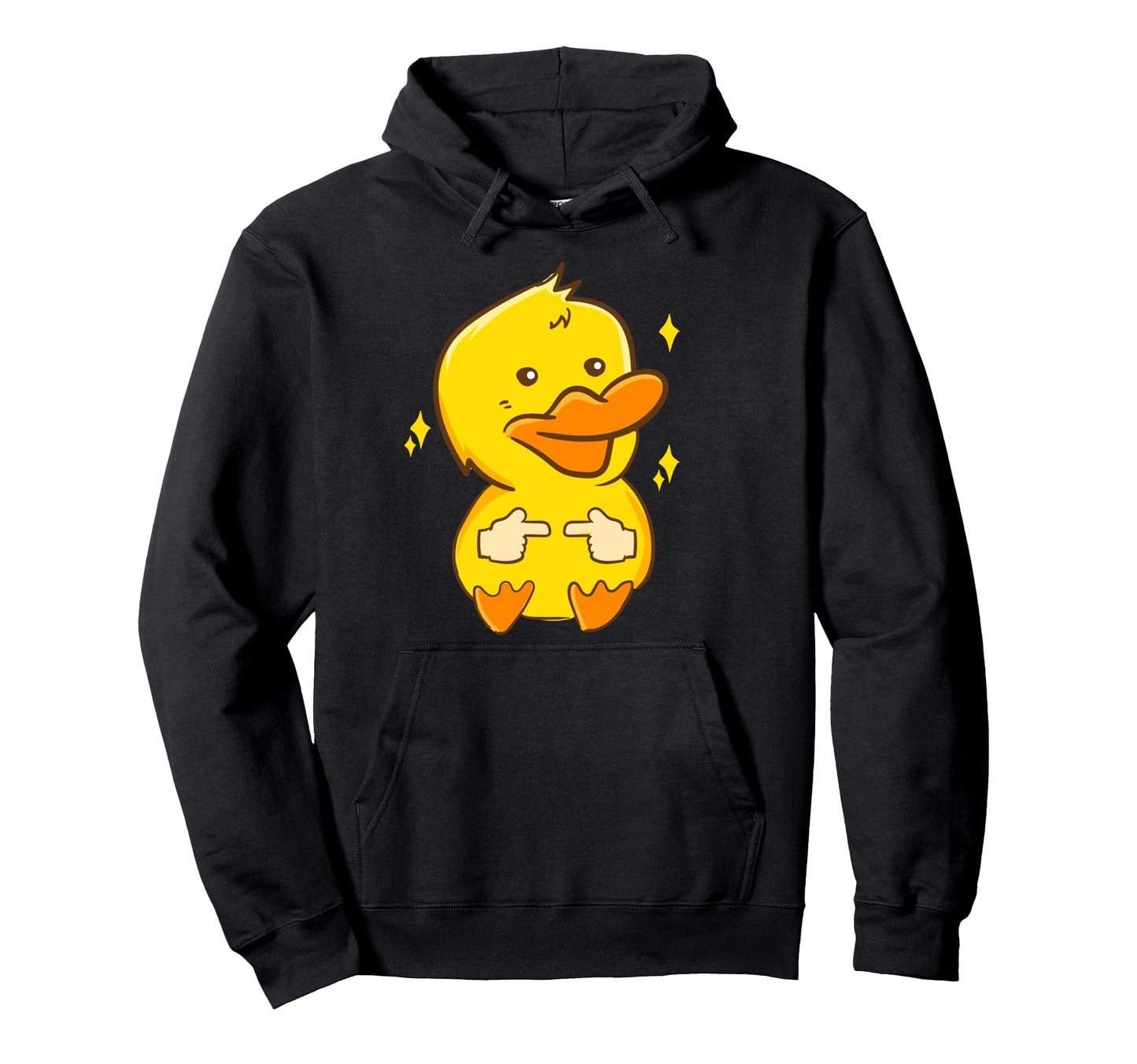 Kawaii Anime Duck Meme Aesthetic Hoodie - Minimalist Print for Adults - T-Shirt, Sweatshirt, Hoodie