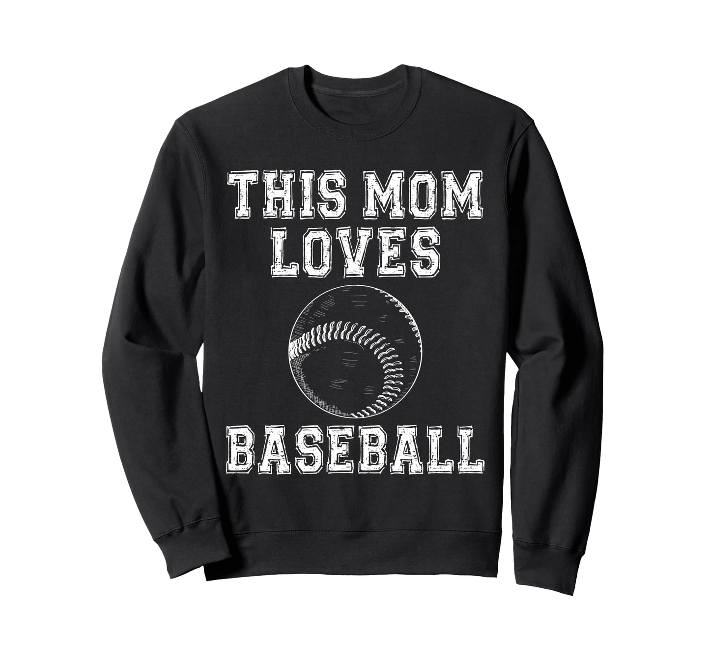 This Mom Loves Baseball Game Day Sweatshirt - Custom Art Print Men Women - T-Shirt, Sweatshirt, Hoodie