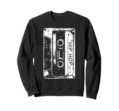 Cassette Tape Hip Hop 80S 90S Sweatshirt - Custom Art Print for Adults - T-Shirt, Sweatshirt, Hoodie