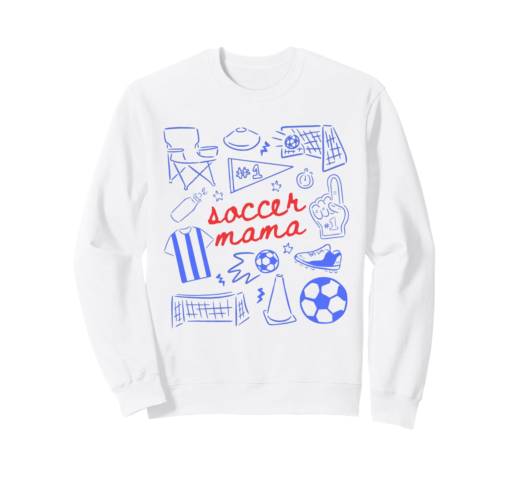 Soccer Mama Mothers Day Game Sweatshirt - Fun Novelty Design for Adults - T-Shirt, Sweatshirt, Hoodie