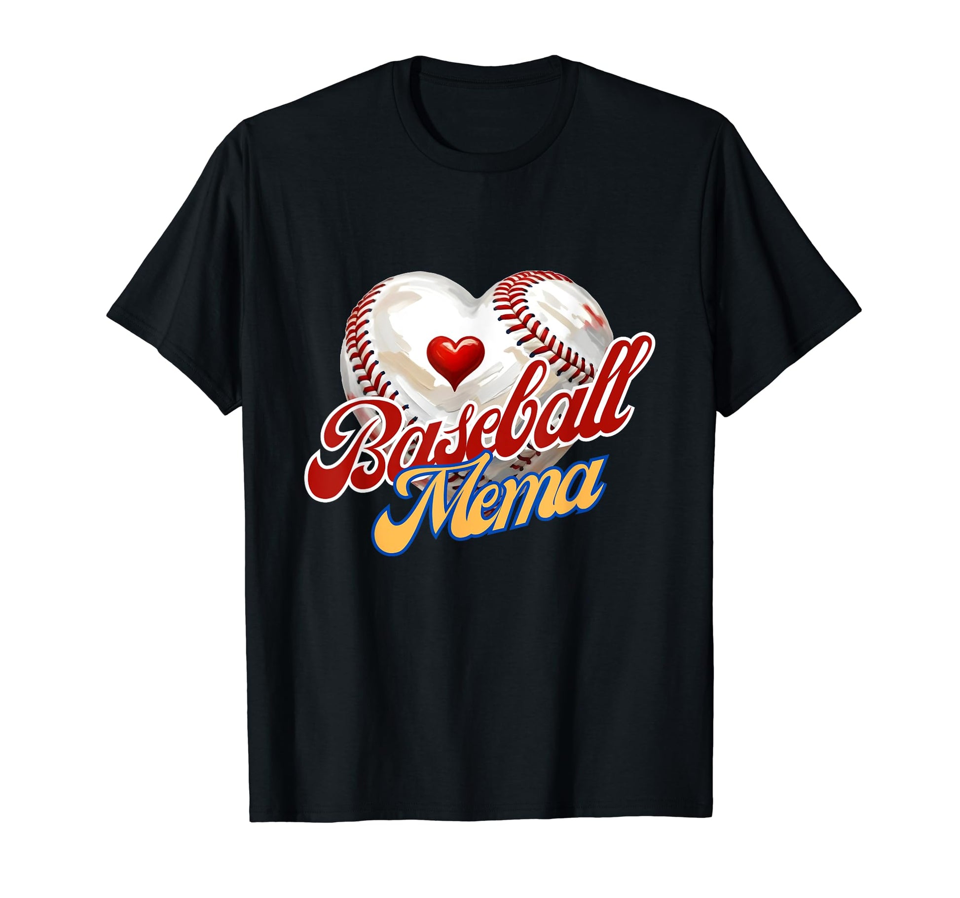 Baseball Mema Grandma Loves Baseball T-Shirt - Minimalist Print Unisex - T-Shirt, Sweatshirt, Hoodie