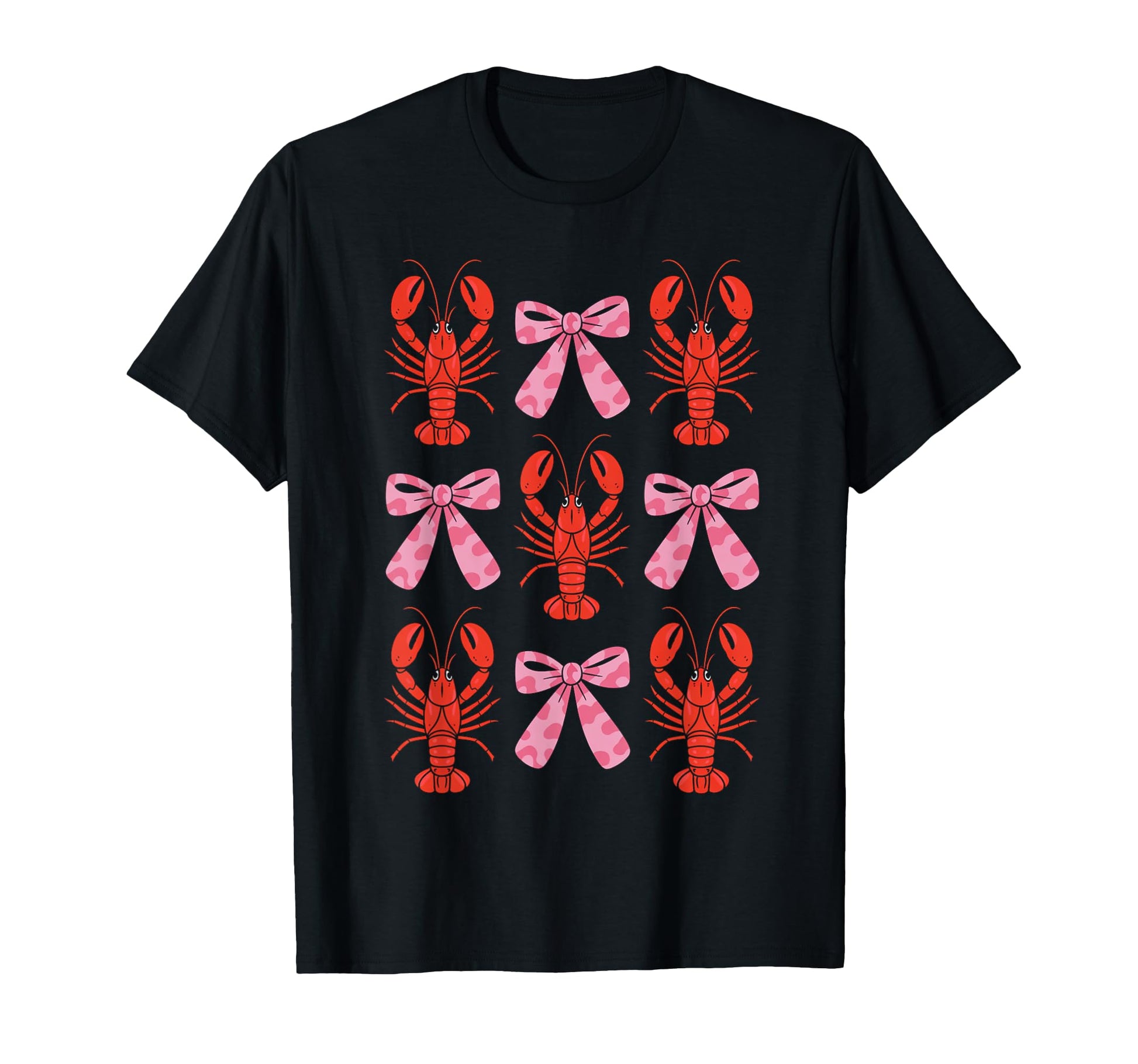 Coquette Bow Crawfish Y2K Aesthetic T-Shirt - Casual Everyday Wear Unisex - T-Shirt, Sweatshirt, Hoodie