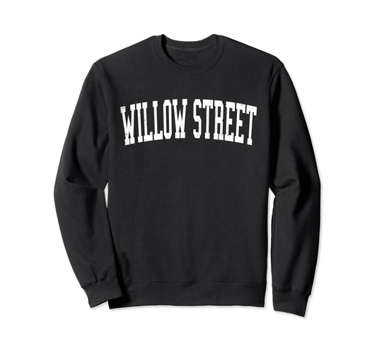 Willow Street Pa Distressed White Sweatshirt - Trendy Graphic for Adults - T-Shirt, Sweatshirt, Hoodie