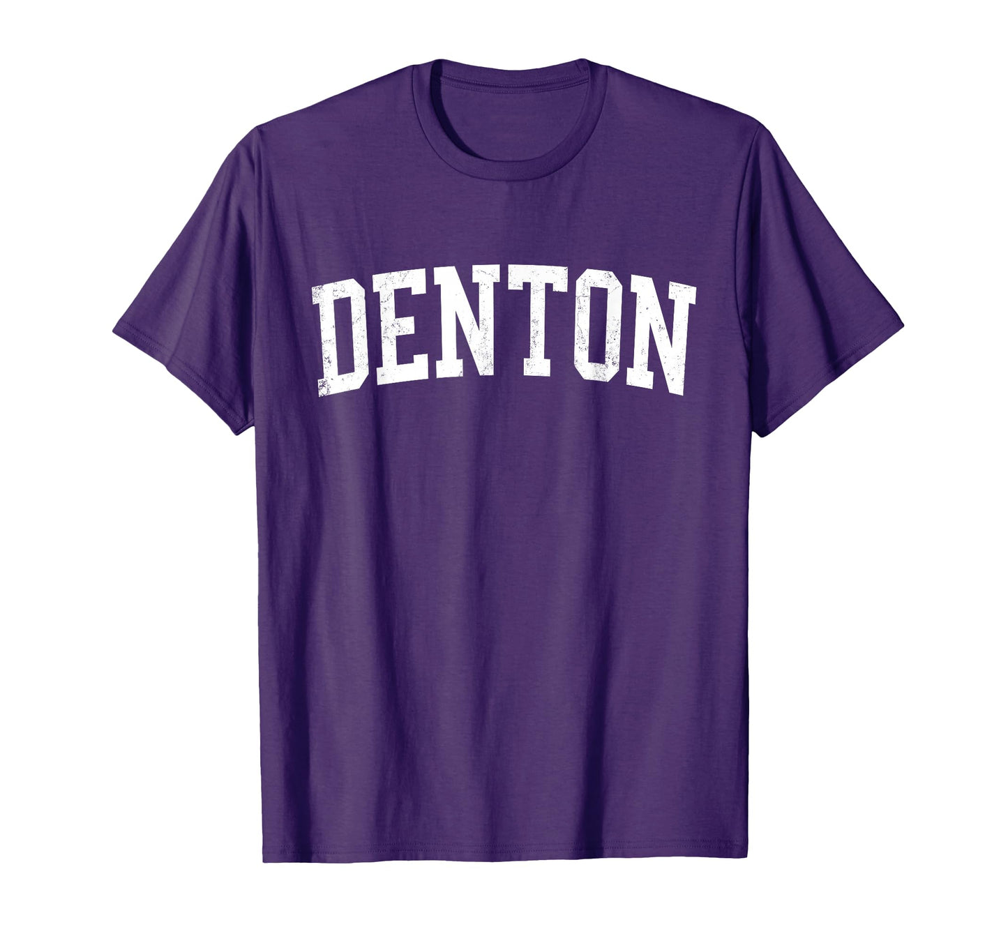 Denton Tx Distressed White T-Shirt - Casual Everyday Wear for Adults - T-Shirt, Sweatshirt, Hoodie
