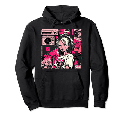 Vaporwave Aesthetic 90S Egirl Japanese Hoodie - Streetwear Style Men Women - T-Shirt, Sweatshirt, Hoodie