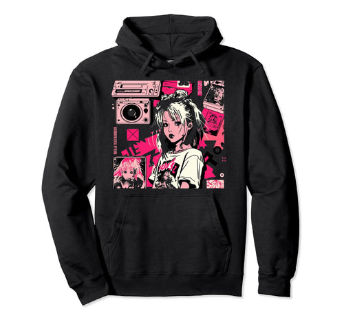 Vaporwave Aesthetic 90S Egirl Japanese Hoodie - Streetwear Style Men Women - T-Shirt, Sweatshirt, Hoodie