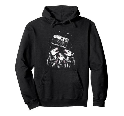 Opossum Camera Photography Scene Hoodie - Streetwear Style Unisex - T-Shirt, Sweatshirt, Hoodie