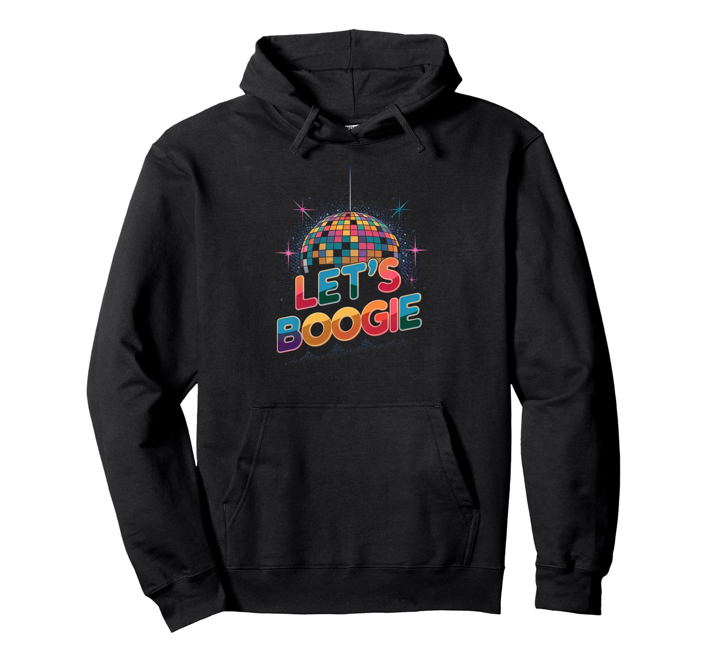 Disco Ball Lets Boogie Fever Discoball Hoodie - Minimalist Print Unisex - T-Shirt, Sweatshirt, Hoodie