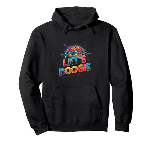 Disco Ball Lets Boogie Fever Discoball Hoodie - Minimalist Print Unisex - T-Shirt, Sweatshirt, Hoodie