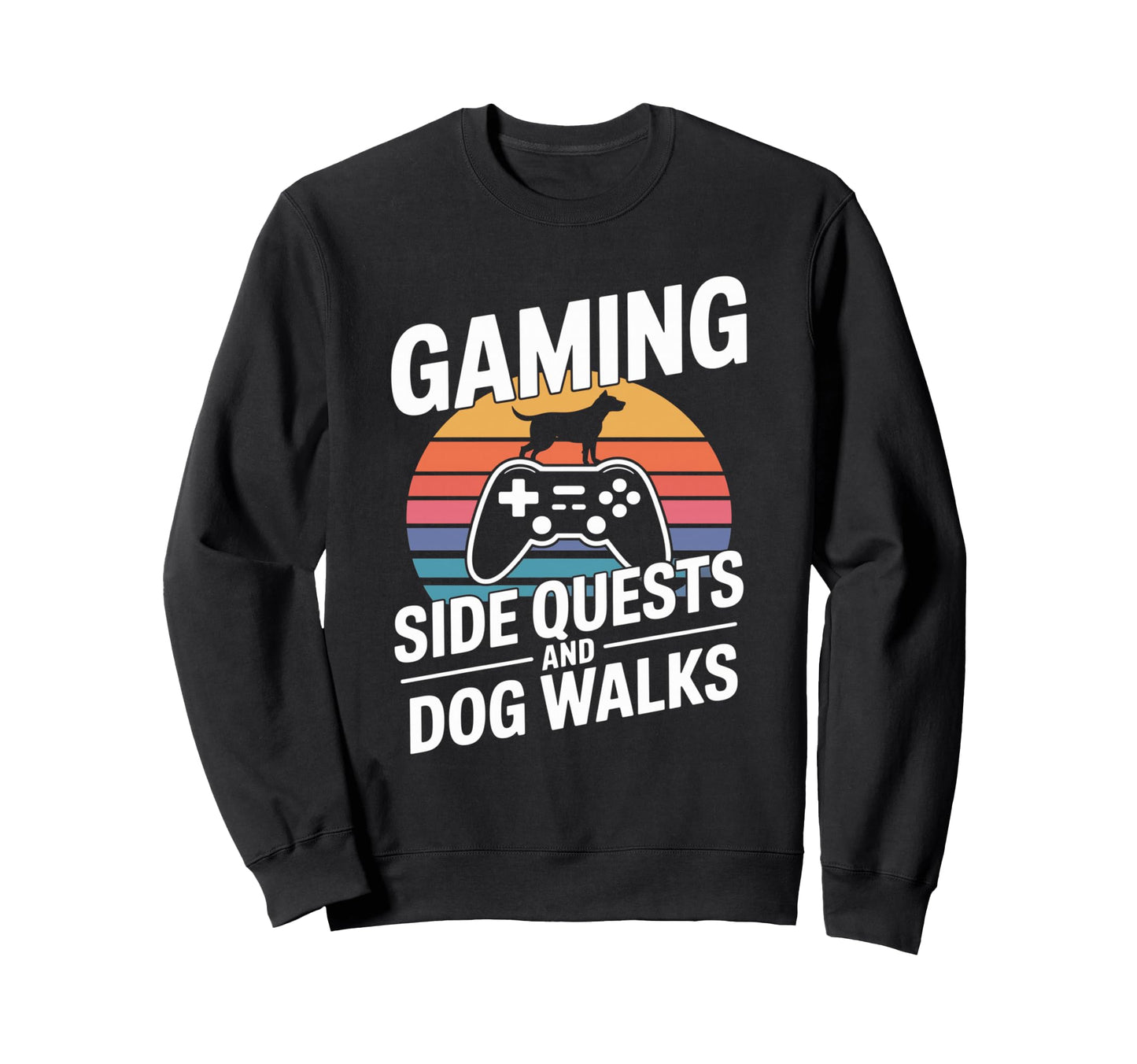 Gaming Dog Mom Side Quests And Dog Sweatshirt - Unique Graphic Men Women - T-Shirt, Sweatshirt, Hoodie