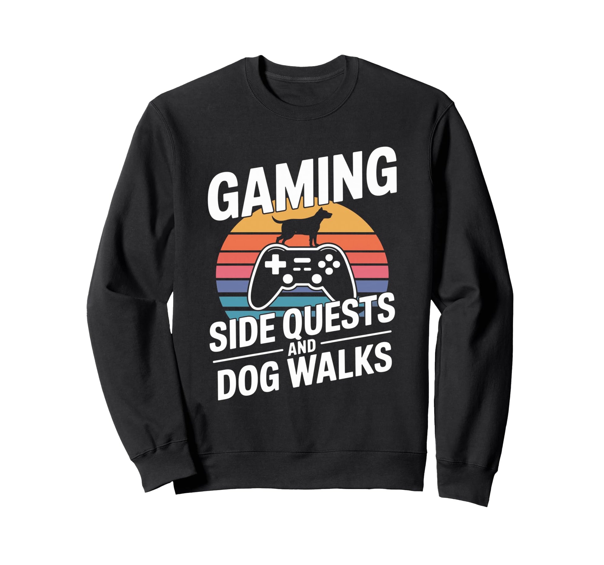 Gaming Dog Mom Side Quests And Dog Sweatshirt - Unique Graphic Men Women - T-Shirt, Sweatshirt, Hoodie