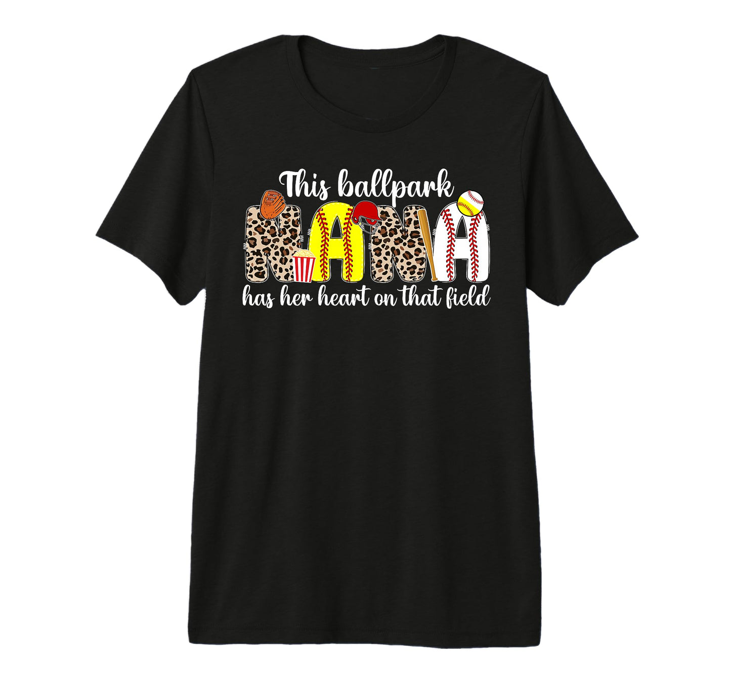 Ballpark Nana Proud Baseball T-Shirt - Aesthetic Graphic for Adults - T-Shirt, Sweatshirt, Hoodie