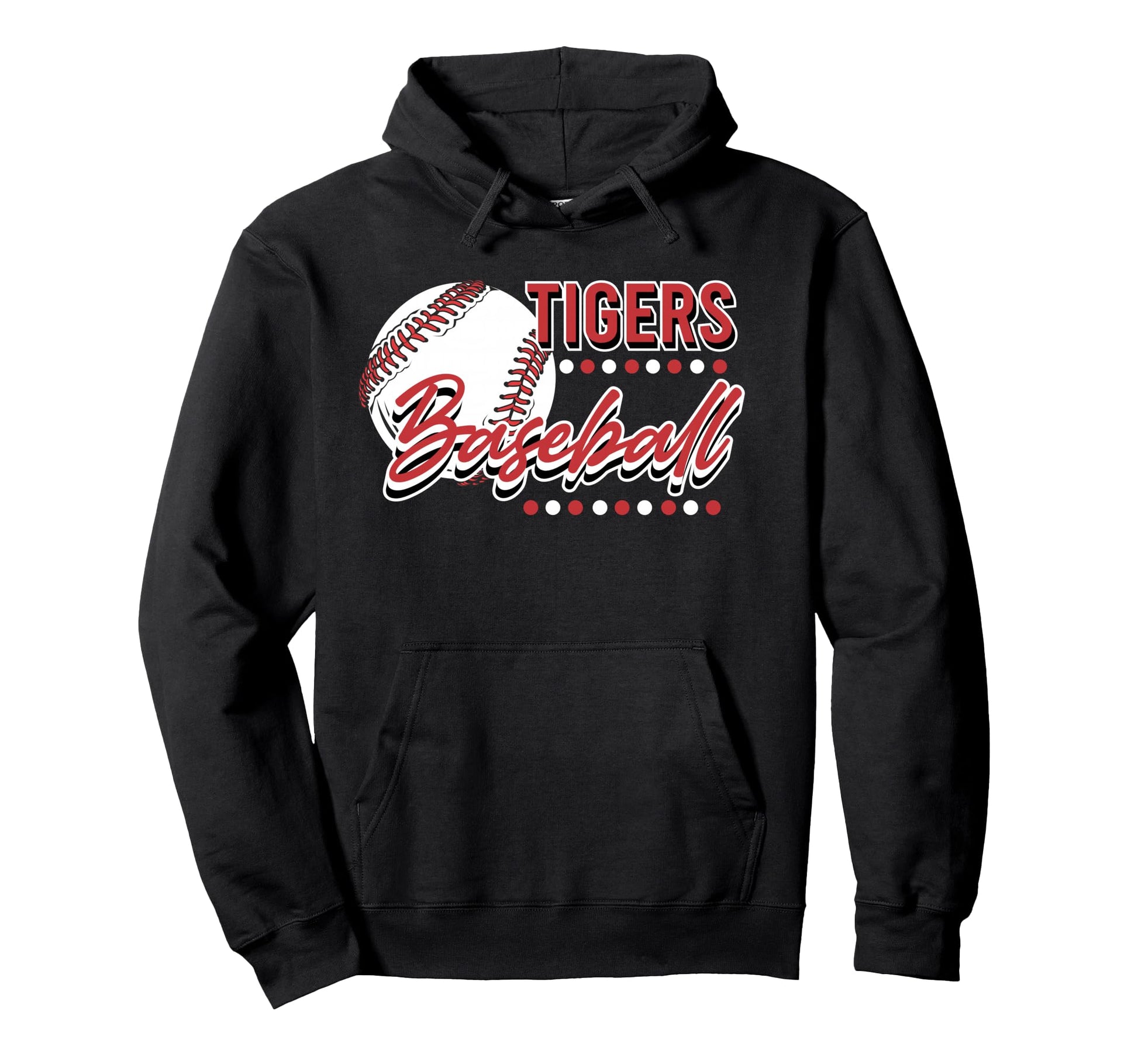 Tigers Baseball Mom Game Day School Hoodie - Aesthetic Graphic for Adults - T-Shirt, Sweatshirt, Hoodie
