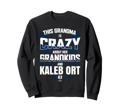 Grandma Crazy Kaleb Ort Houston Sweatshirt - Streetwear Style Men Women - T-Shirt, Sweatshirt, Hoodie