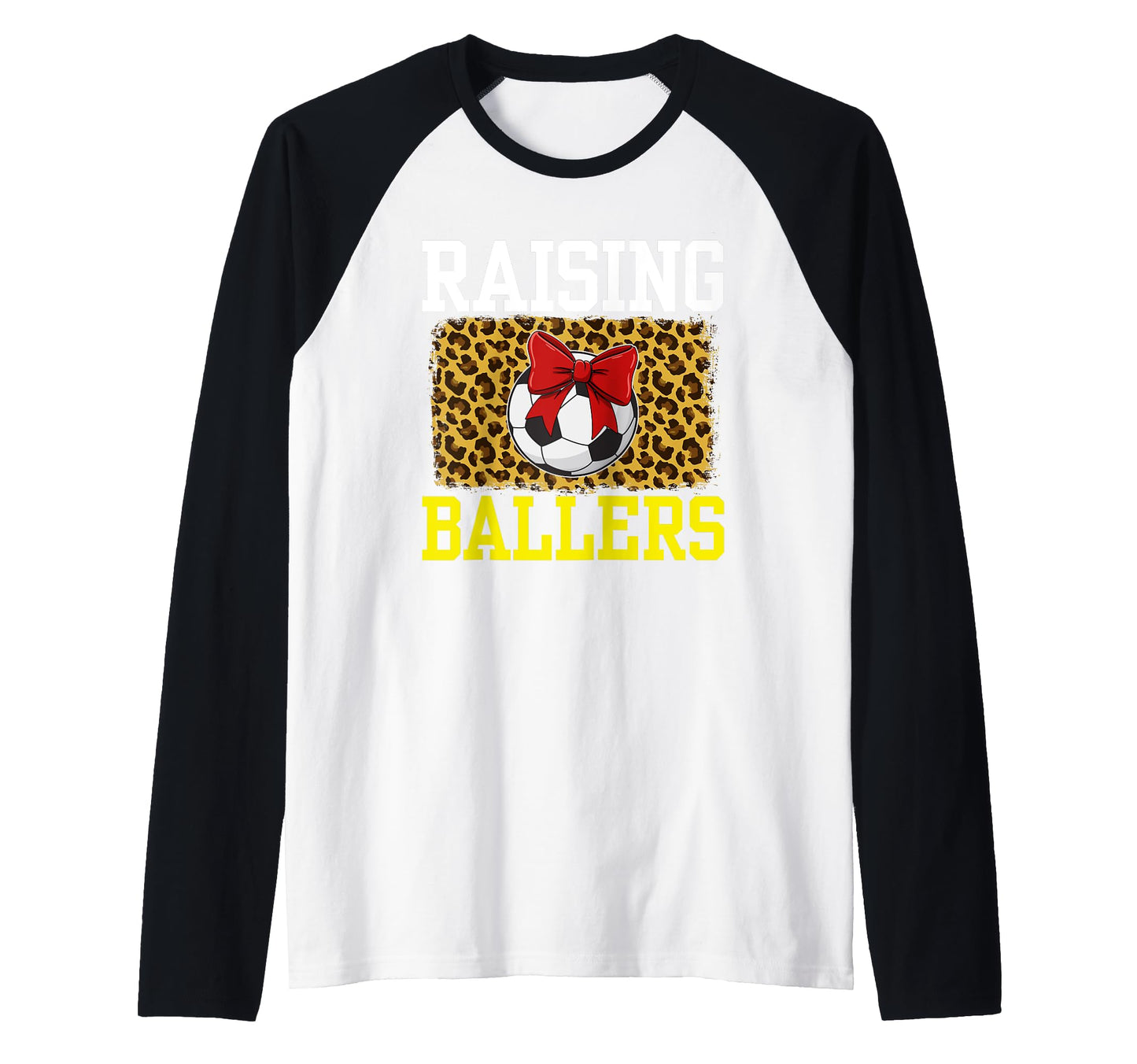 Raising Ballers Soccer Red Bow Ball T-Shirt - Minimalist Print for Adults - T-Shirt, Sweatshirt, Hoodie