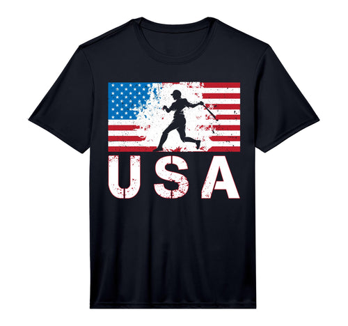 Baseball Usa Team American Flag T-Shirt - Custom Art Print for Adults - T-Shirt, Sweatshirt, Hoodie