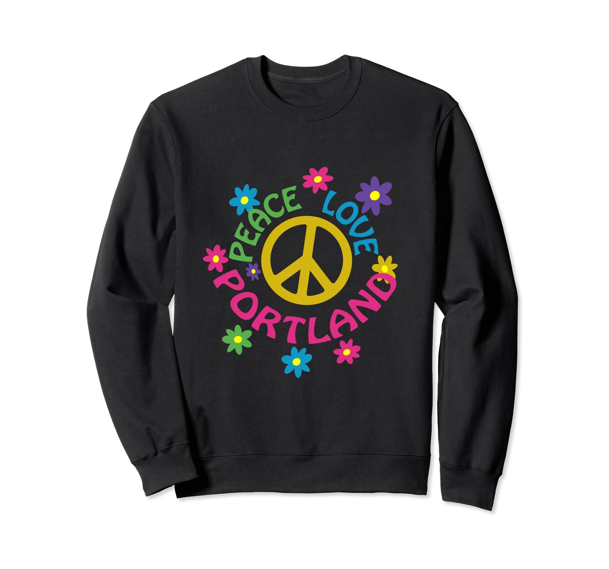 Peace Love Portland Sweatshirt - Graphic Print for Adults - T-Shirt, Sweatshirt, Hoodie