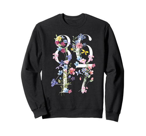 8647 Sarcastic Floral Boho 86 Sweatshirt - Casual Everyday Wear for Adults - T-Shirt, Sweatshirt, Hoodie