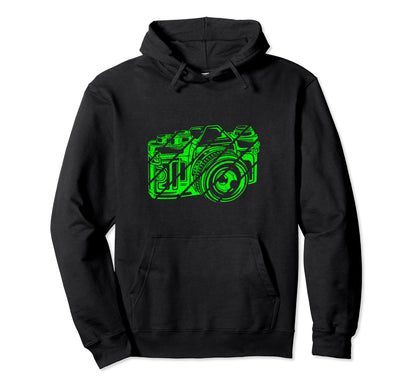 Camera Photography Lover Photographer Gift Hoodie - Unique Graphic Unisex - T-Shirt, Sweatshirt, Hoodie