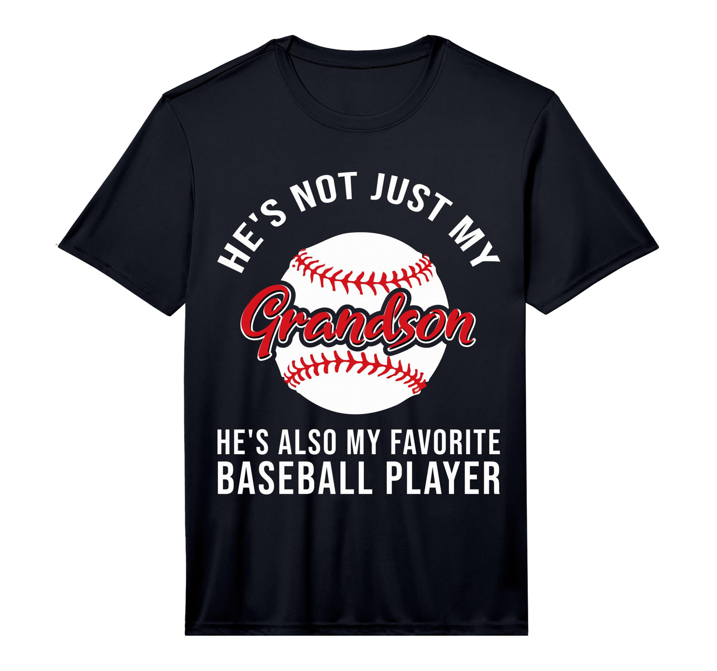 Funny Grandson Baseball Player Fan T-Shirt - Graphic Print for Adults - T-Shirt, Sweatshirt, Hoodie