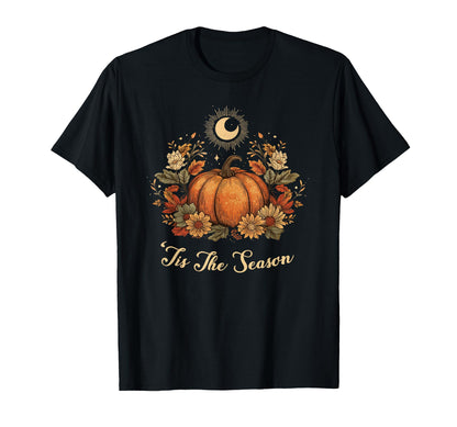 Pumpkin Spice Tis Season Equinox Moon T-Shirt - Casual Everyday Wear Unisex - T-Shirt, Sweatshirt, Hoodie