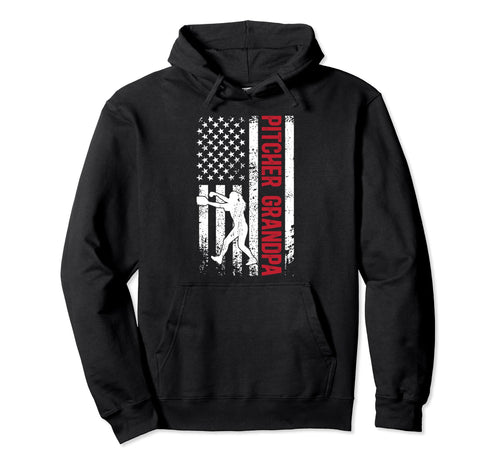 Baseball Pitcher Grandpa Baseball Hoodie - Streetwear Style Men Women - T-Shirt, Sweatshirt, Hoodie