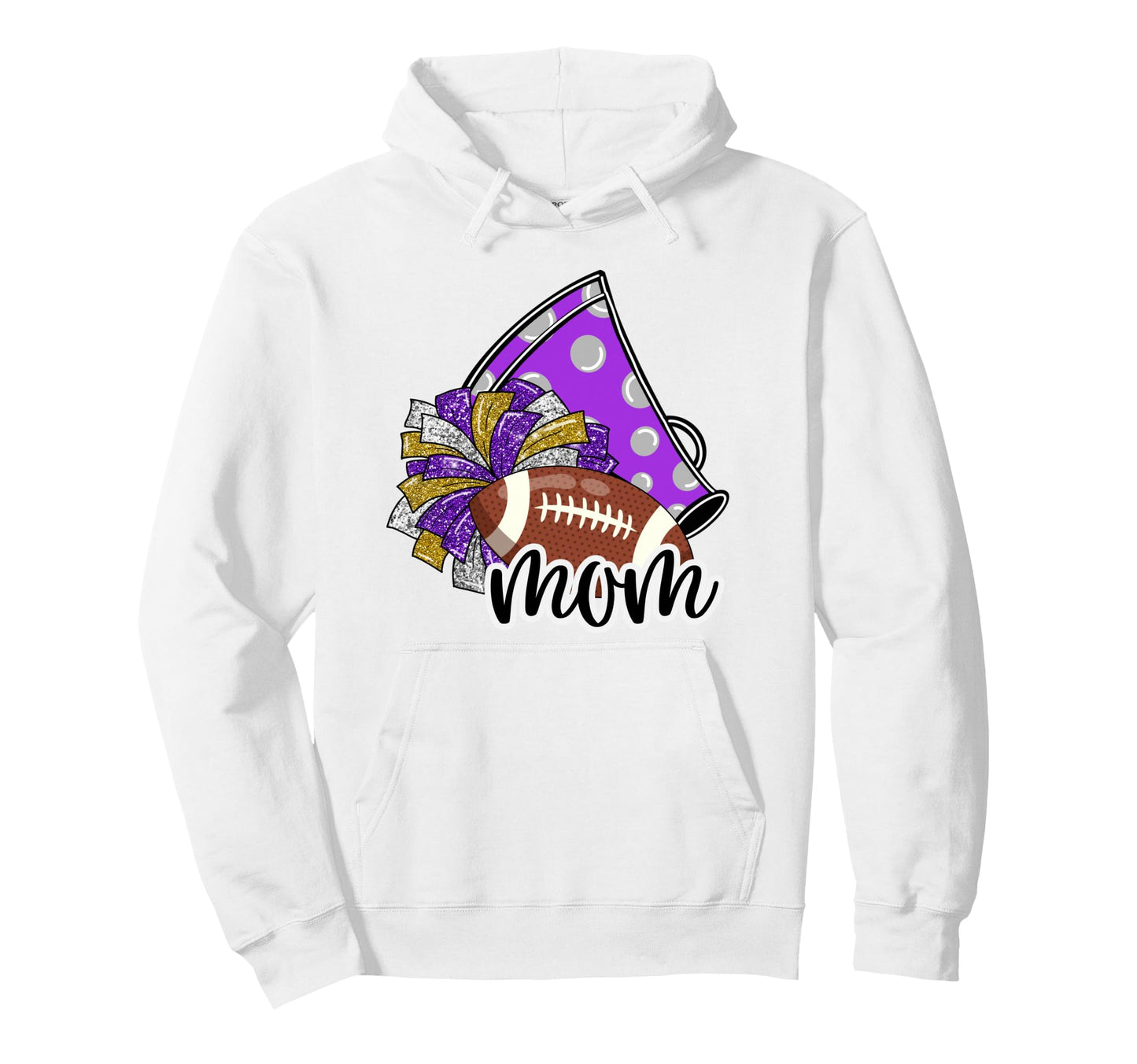 Cheerleader Mom Game Day Cheer Hoodie - Fun Novelty Design Unisex - T-Shirt, Sweatshirt, Hoodie