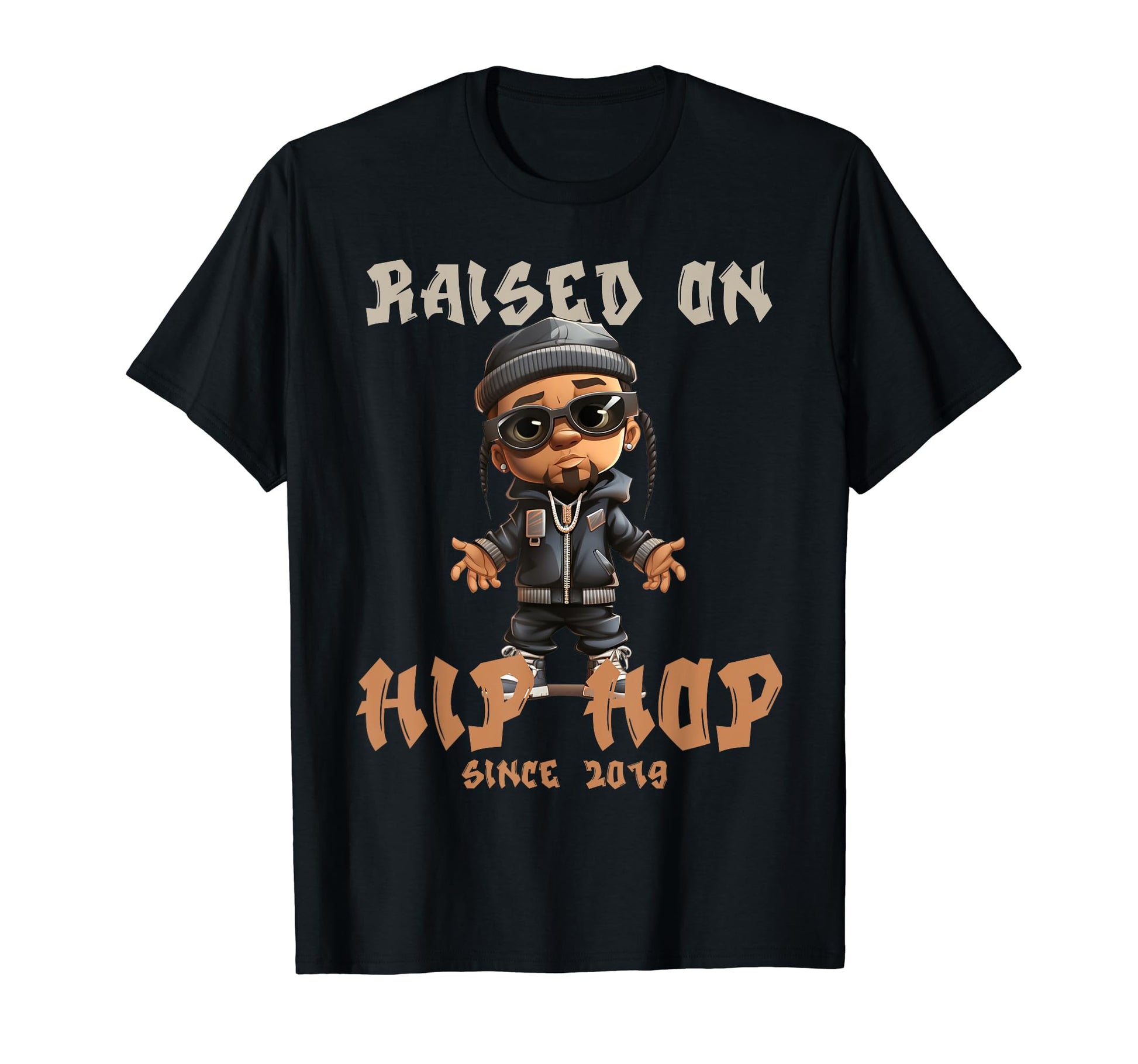 Raised Hip Hop Music Old School T-Shirt - Minimalist Print Men Women - T-Shirt, Sweatshirt, Hoodie