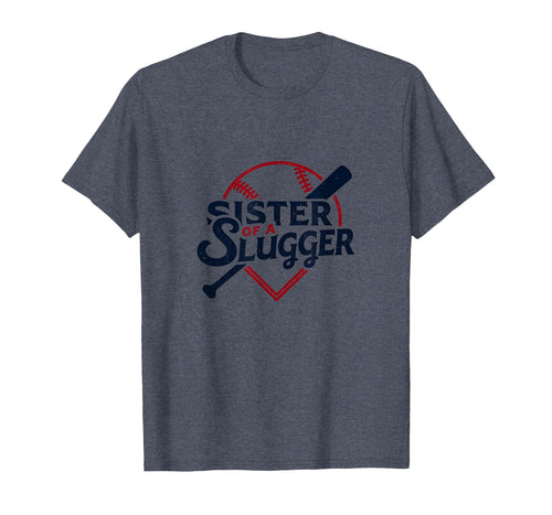 Baseball Sister Sister Slugger Sports T-Shirt - Unique Graphic Unisex - T-Shirt, Sweatshirt, Hoodie