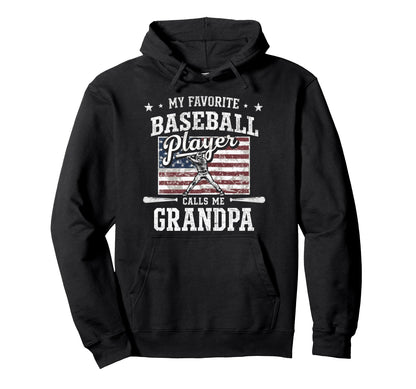 My Favorite Baseball Player Calls Me Hoodie - Trendy Graphic for Adults - T-Shirt, Sweatshirt, Hoodie