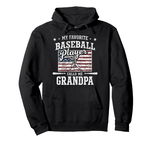 My Favorite Baseball Player Calls Me Hoodie - Trendy Graphic for Adults - T-Shirt, Sweatshirt, Hoodie