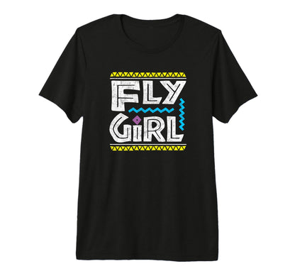 Fly 80S 90S Old School Distressed B T-Shirt - Unique Graphic for Adults - T-Shirt, Sweatshirt, Hoodie