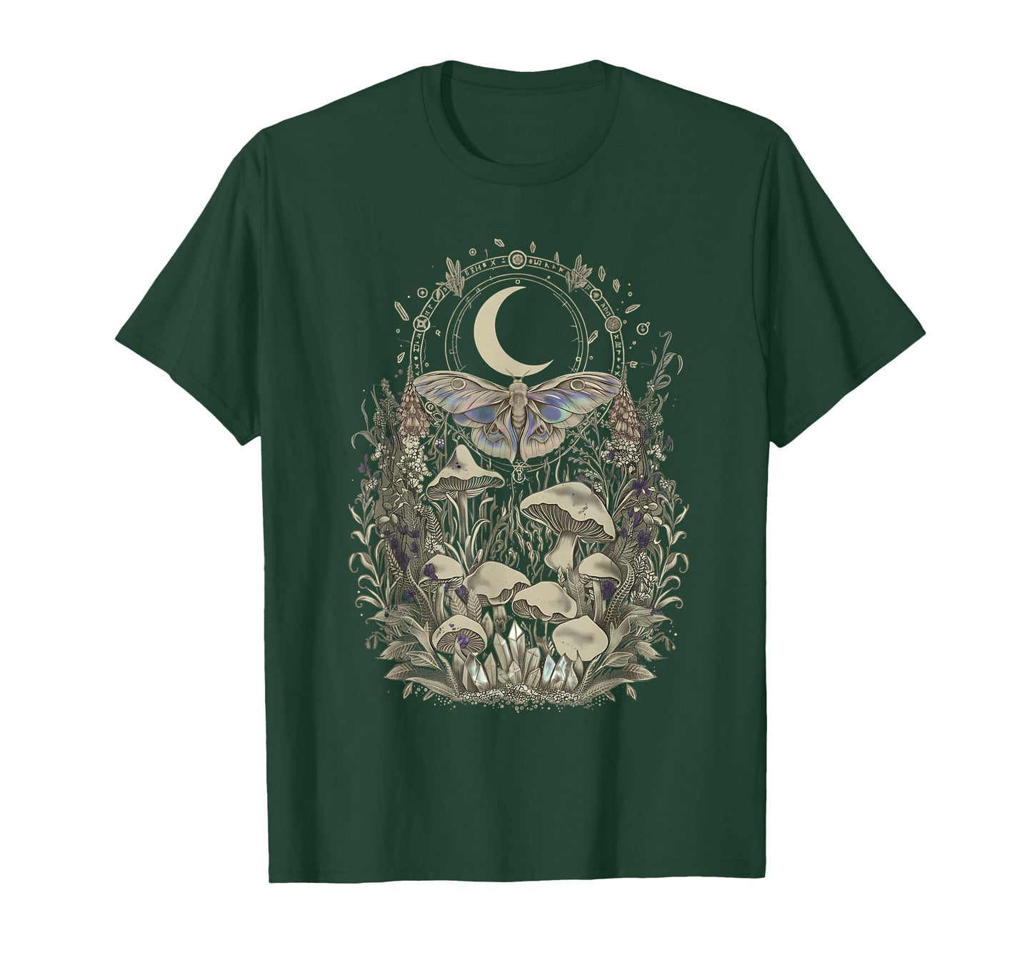 Grunge Y2K Fairy Core Mushroom Moth T-Shirt - Streetwear Style Men Women - T-Shirt, Sweatshirt, Hoodie