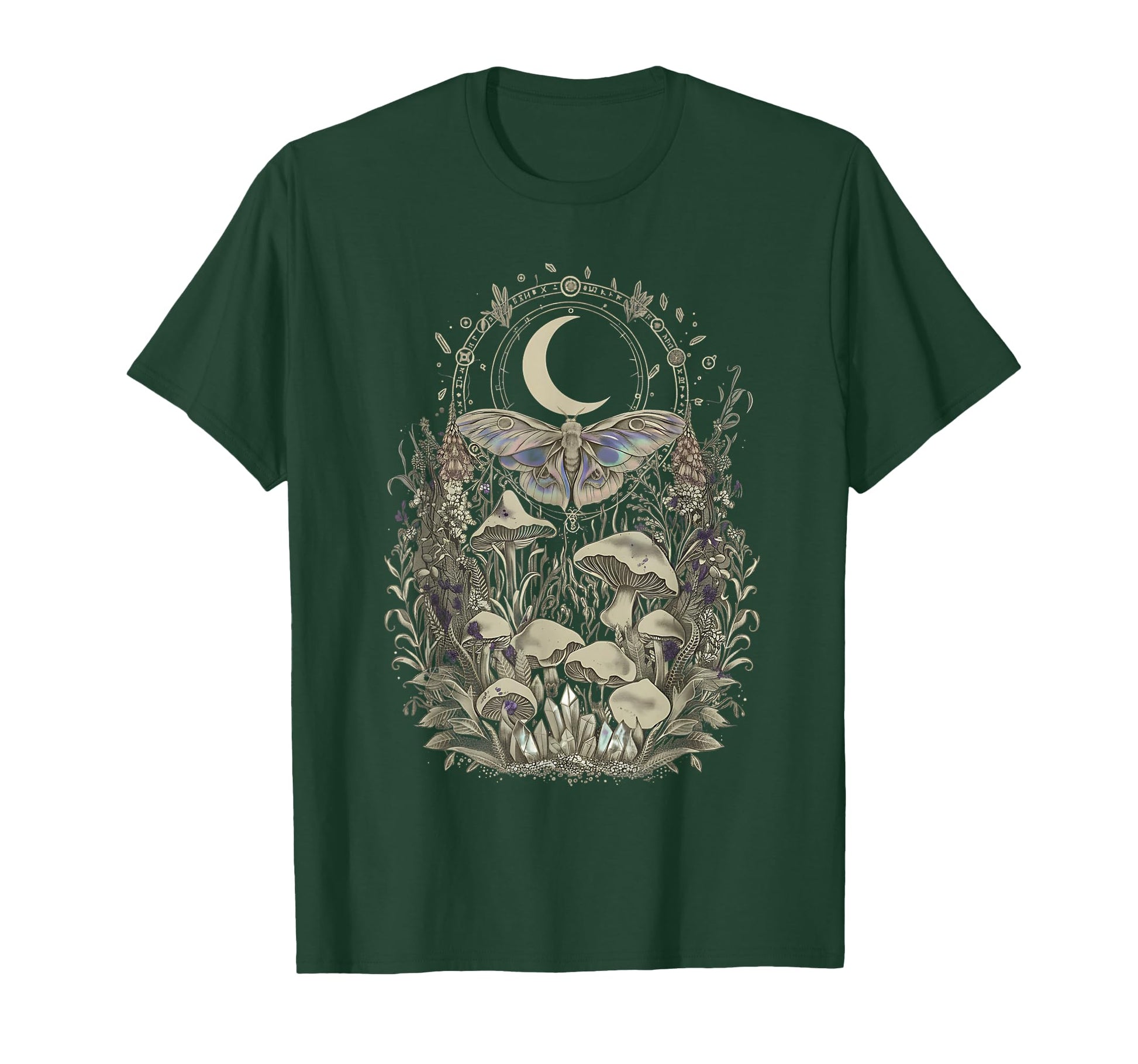 Grunge Y2K Fairy Core Mushroom Moth T-Shirt - Streetwear Style Men Women - T-Shirt, Sweatshirt, Hoodie
