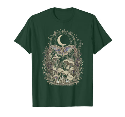 Grunge Y2K Fairy Core Mushroom Moth T-Shirt - Streetwear Style Men Women - T-Shirt, Sweatshirt, Hoodie
