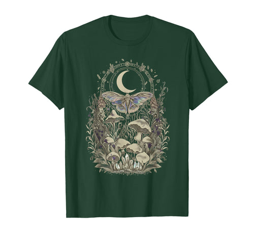 Grunge Y2K Fairy Core Mushroom Moth T-Shirt - Streetwear Style Men Women - T-Shirt, Sweatshirt, Hoodie