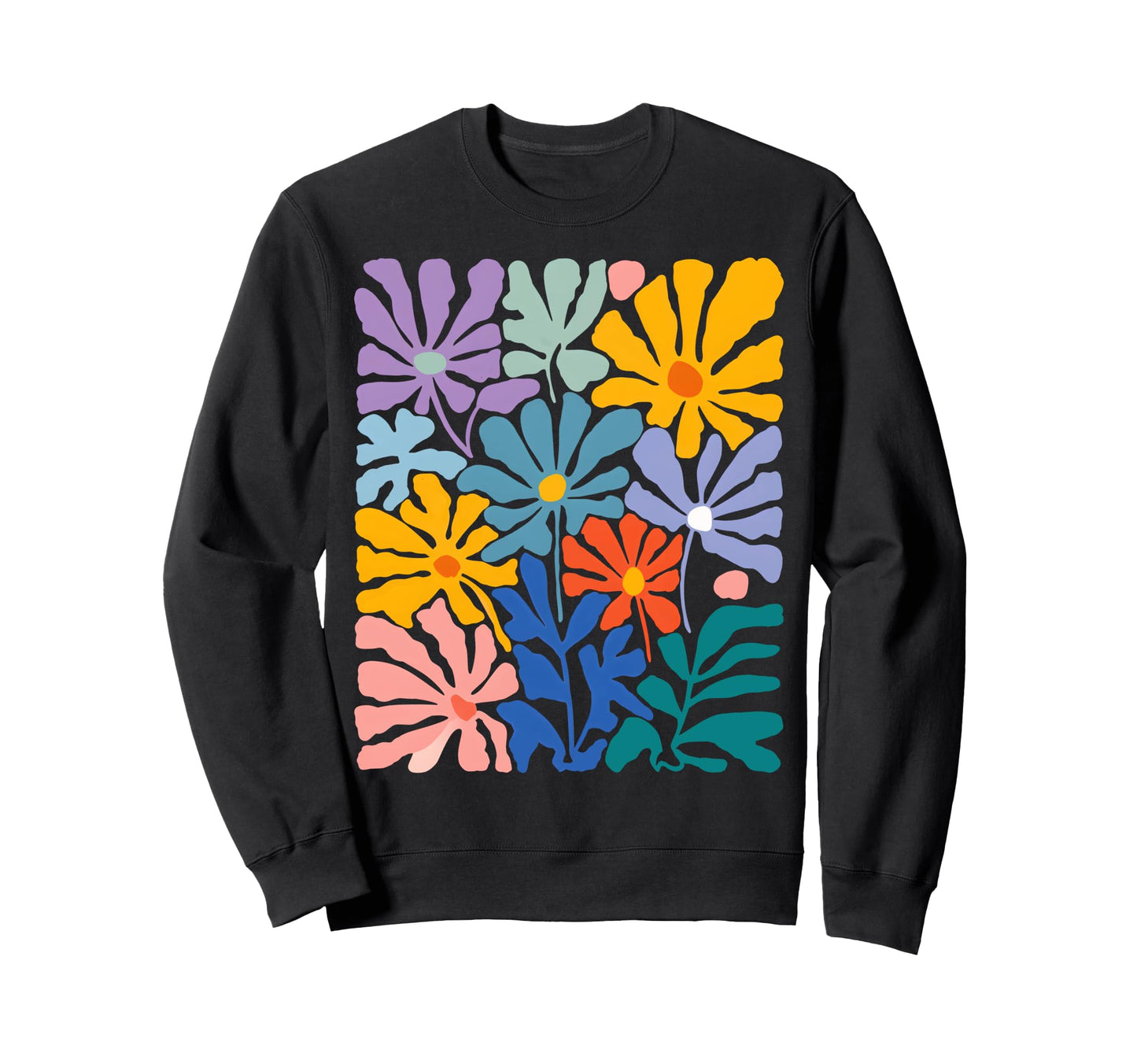 Boho Flower Floral Summer Sweatshirt - Aesthetic Graphic for Adults - T-Shirt, Sweatshirt, Hoodie
