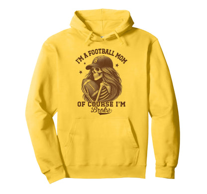 Football Moms Mama Im Football Mom Hoodie - Streetwear Style for Adults - T-Shirt, Sweatshirt, Hoodie