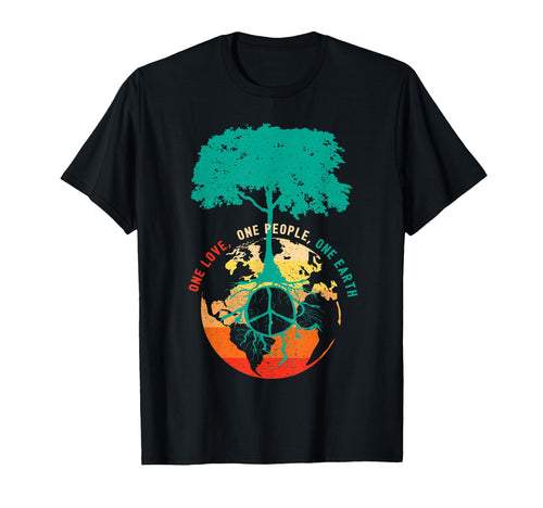 World Peace Tree Love People Earth Day T-Shirt - Unique Graphic for Adults - T-Shirt, Sweatshirt, Hoodie