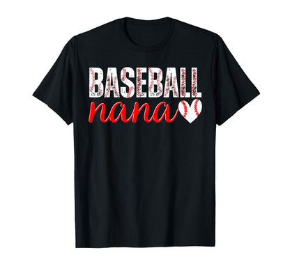 Baseball Nana Family Matching Nana T-Shirt - Novelty Apparel for Adults - T-Shirt, Sweatshirt, Hoodie