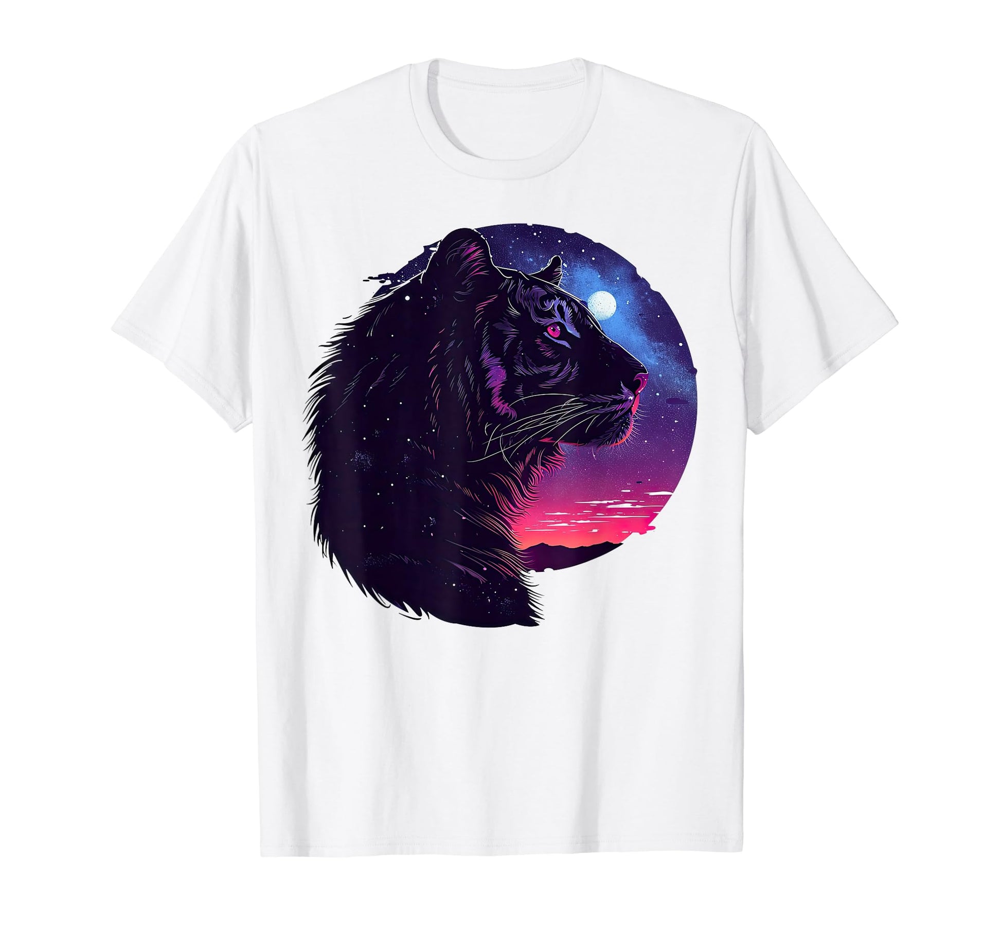 Tiger Galactic Vaporwave Aesthetic T-Shirt - Fun Novelty Design Unisex - T-Shirt, Sweatshirt, Hoodie