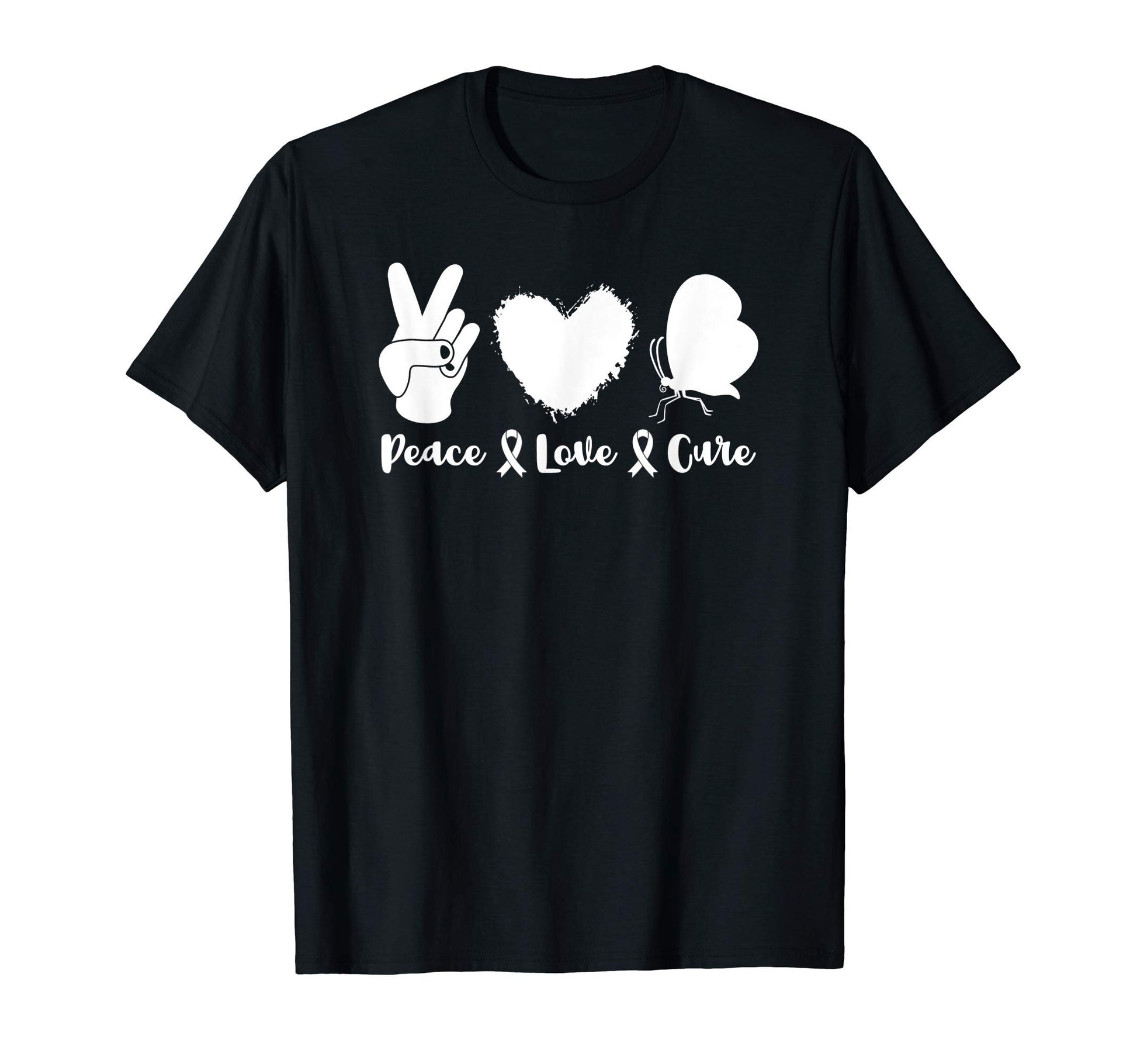 Peace Sign Lupus Warrior Awareness T-Shirt - Minimalist Print Unisex - T-Shirt, Sweatshirt, Hoodie