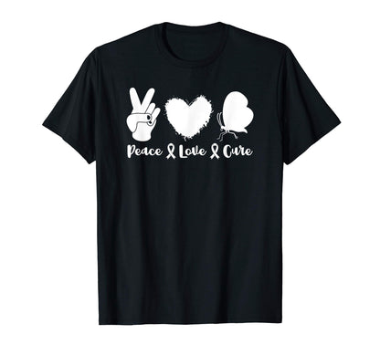 Peace Sign Lupus Warrior Awareness T-Shirt - Minimalist Print Unisex - T-Shirt, Sweatshirt, Hoodie