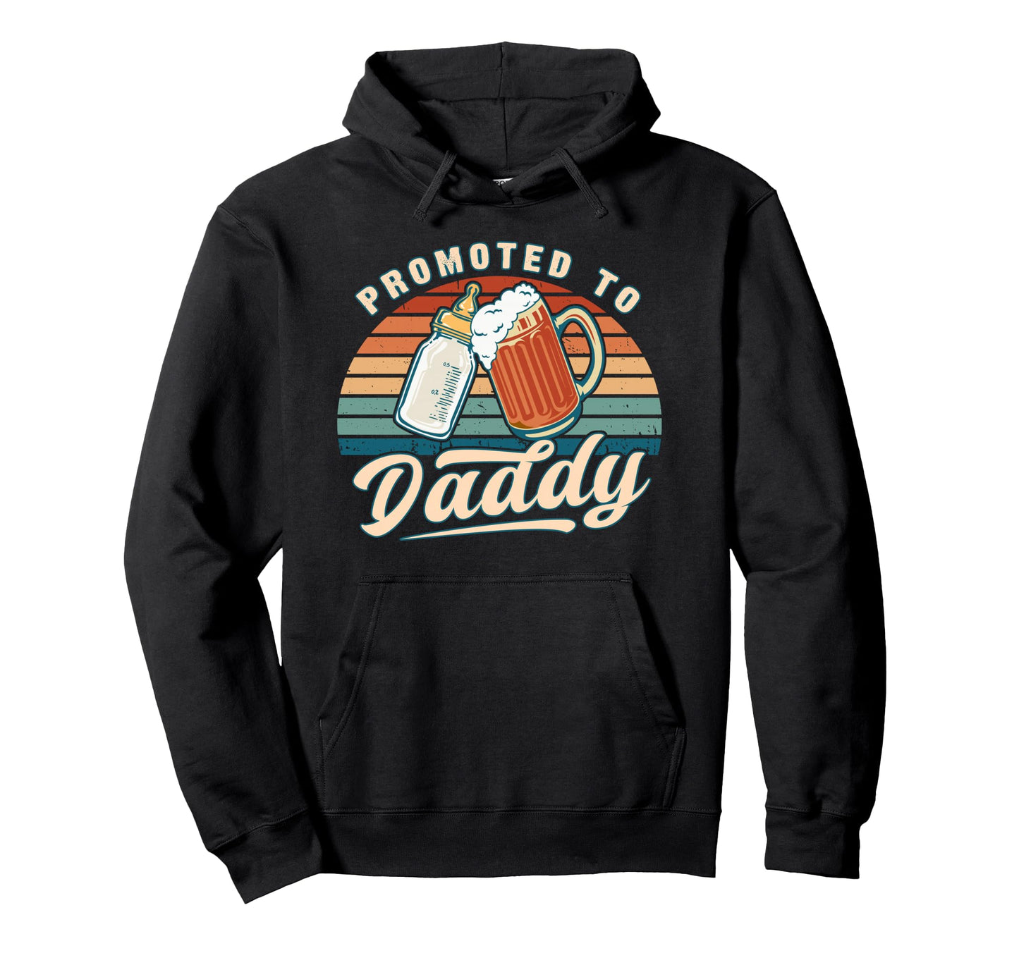 Promoted To Daddy Reveal Becoming Dad Hoodie - Aesthetic Graphic for Adults - T-Shirt, Sweatshirt, Hoodie