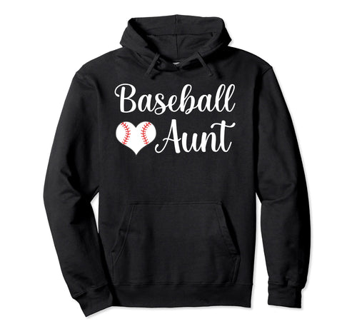 Baseball Aunt Hoodie - Trendy Graphic Unisex - T-Shirt, Sweatshirt, Hoodie