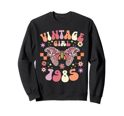 Butterfly Boho 40Th Birthday 1985 Sweatshirt - Novelty Apparel Unisex - T-Shirt, Sweatshirt, Hoodie